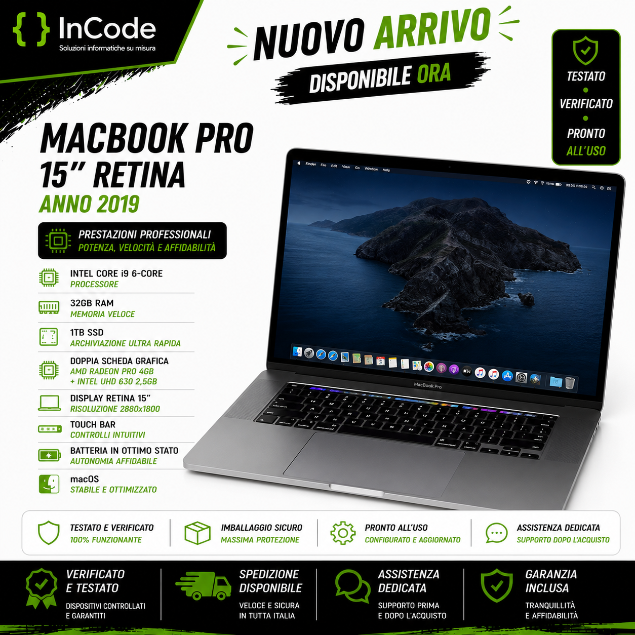 MacBook Pro 15” Retina 2019 – Intel Core i9 6-Core