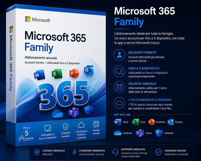 Office 365 Family - 1 Anno